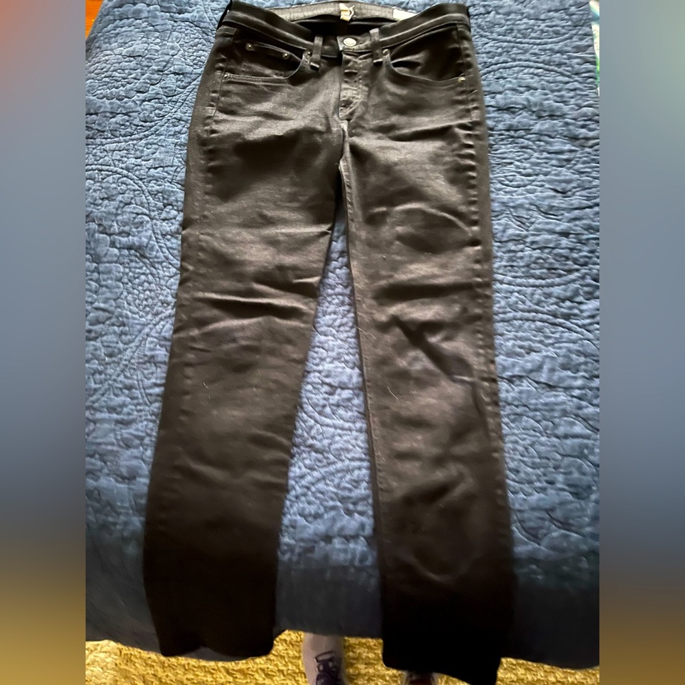 Rag & Bone skinny black jeans size 26